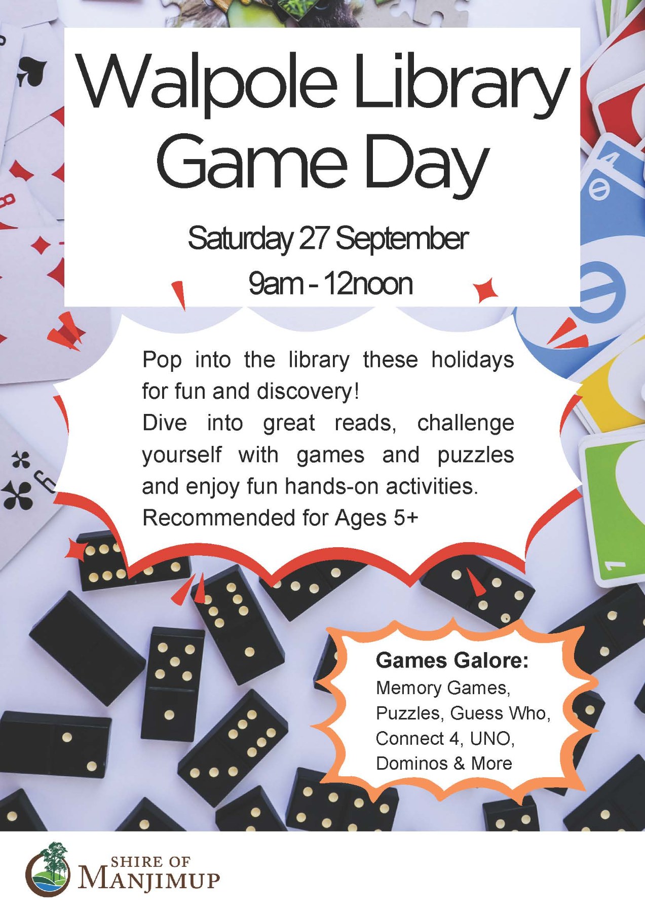 Walpole Library Game Day - Shire of Manjimup