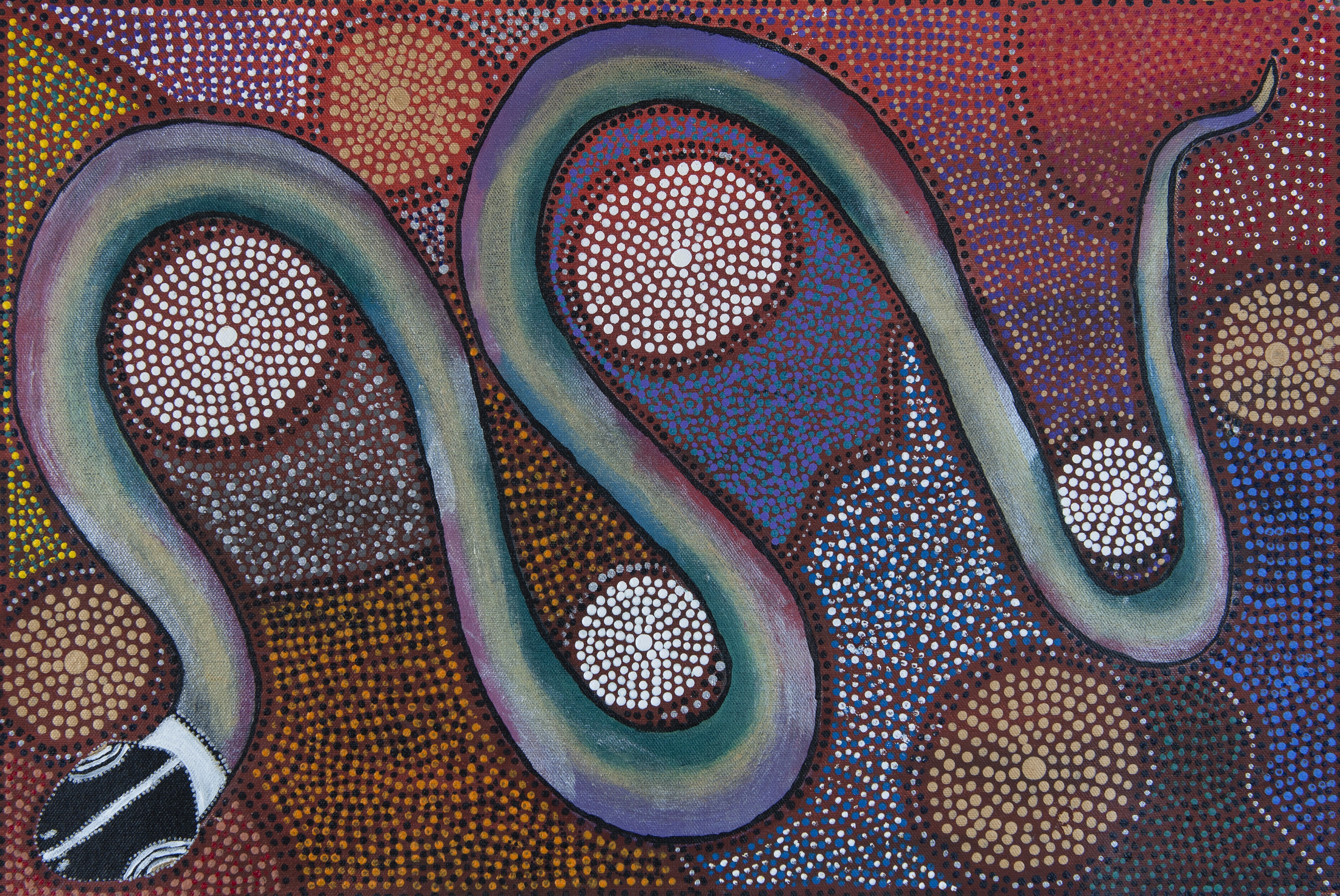 Aborigninal art serpent