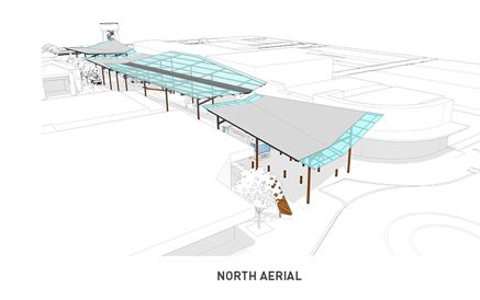 Concept plan of the roof over Brockman Street