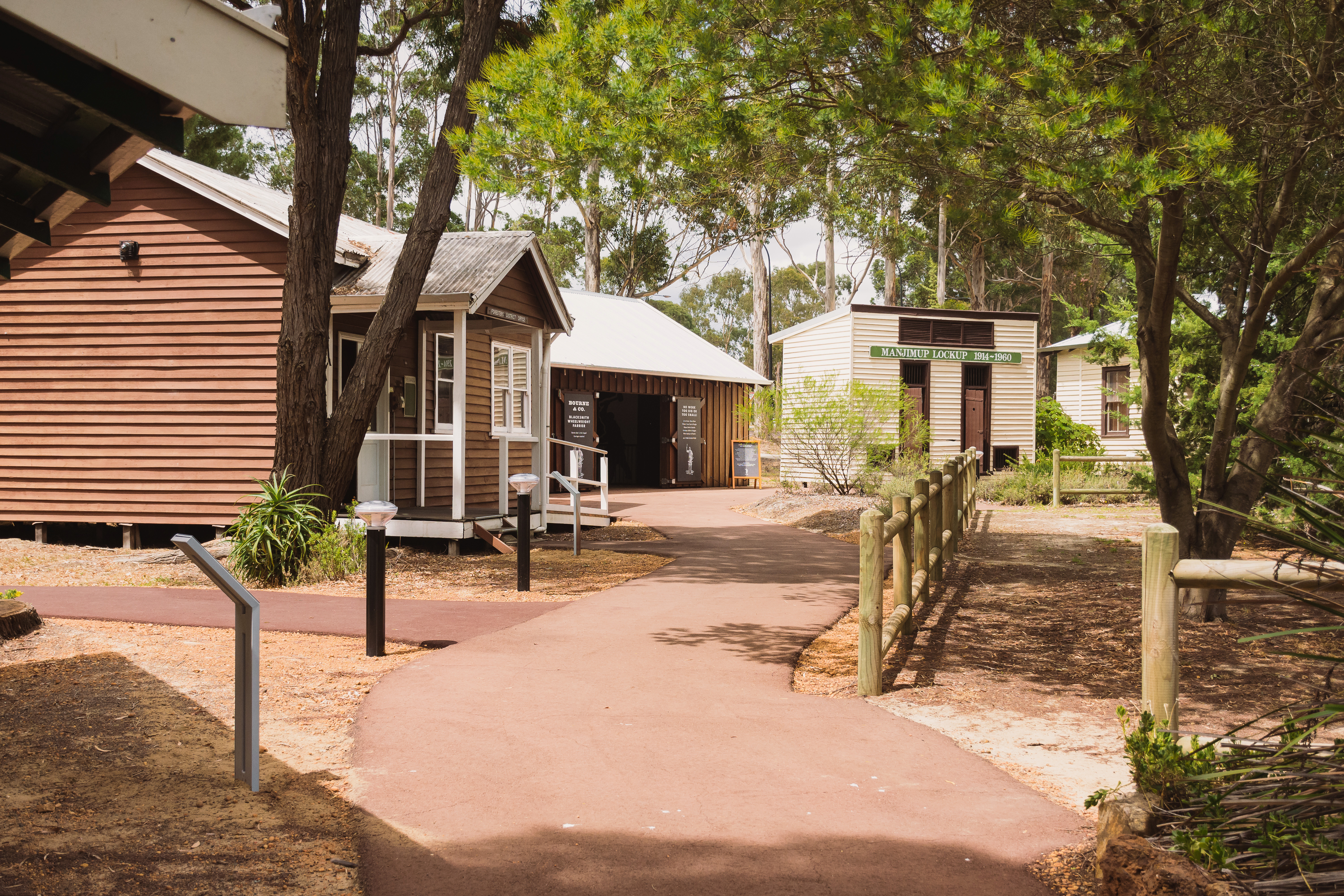 Pathways leading into the historic hamlet.