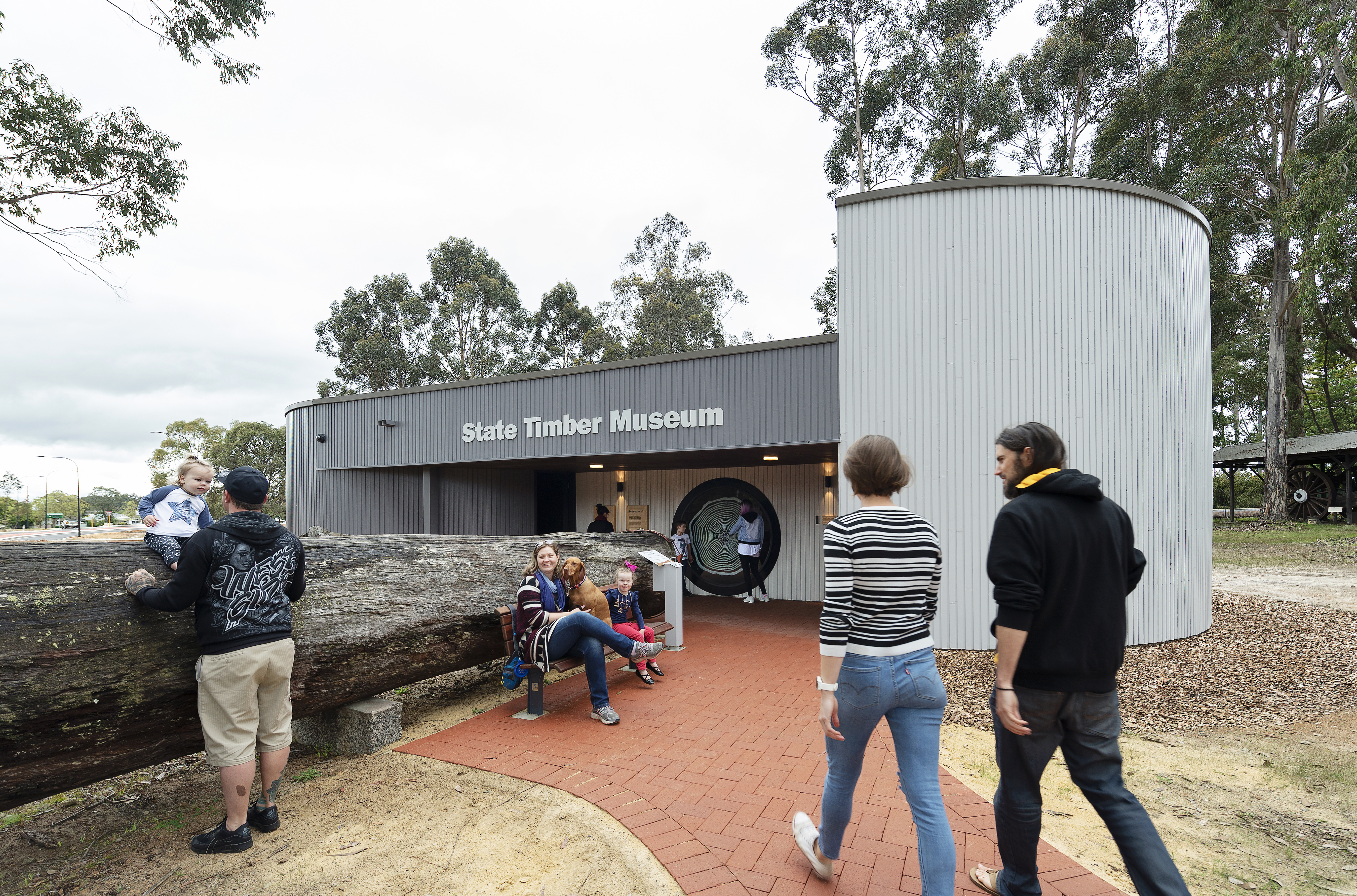 State Timber Museum pathway and entry.